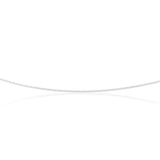 9ct White Solid Gold 40 Gauge Curb 46cm Chain
