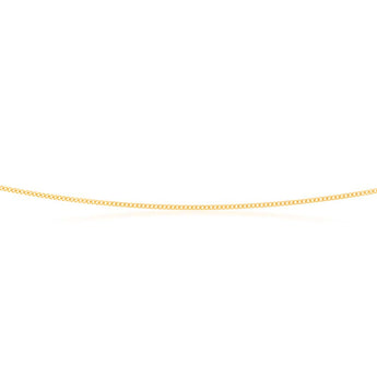 9ct Yellow Solid Gold 40 Gauge Curb 41cm Chain