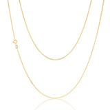 9ct Yellow Solid Gold 40 Gauge Curb 56cm Chain