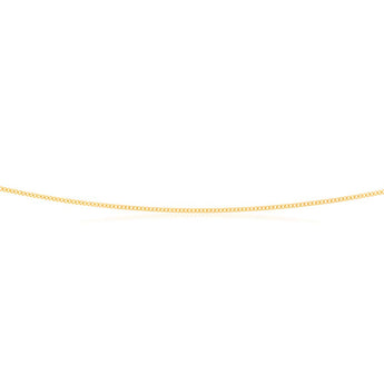 9ct Yellow Solid Gold 40 Gauge Curb 56cm Chain
