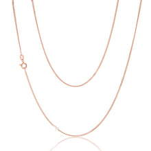 Load image into Gallery viewer, 9ct Rose Gold 40 Gauge Curb 46cm Chain