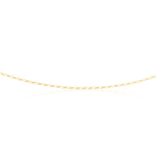 Load image into Gallery viewer, 9ct Yellow Gold 40 Gauge 1:1 Figaro 46cm Chain