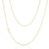 9ct Yellow Gold 40 Gauge 1:3 Figaro 51cm Chain