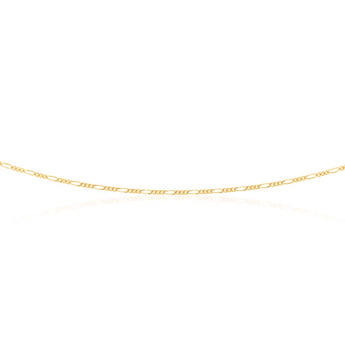 9ct Yellow Gold 40 Gauge 1:3 Figaro 56cm Chain