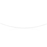 9ct White Solid Gold 15 Gauge Box 51cm Chain