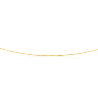 9ct Yellow Solid Gold 15 Gauge Box 41cm Chain