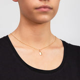 9ct Yellow Gold Plain Lock Pendant