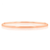 9ct Rose Gold 3mm Half round 65mm Bangle