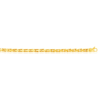 9ct Yellow Gold Fancy Heavy Chain 19cm Bracelet