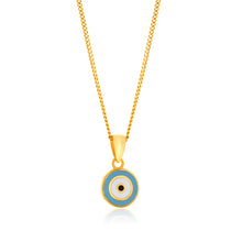 Load image into Gallery viewer, 9ct Yellow Gold Evil Eye Double Sided Pendant