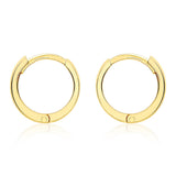 9ct Yellow Gold 8mm Polished Huggy Earrings