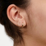 9ct Yellow Gold 8mm Polished Huggy Earrings