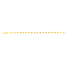 Load image into Gallery viewer, 9ct Yellow Gold Superflat Light 80 Gauge Curb 19cm Bracelet