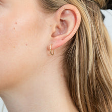 Load image into Gallery viewer, 9ct Yellow Gold Sleeper 8mm Facet Earrings