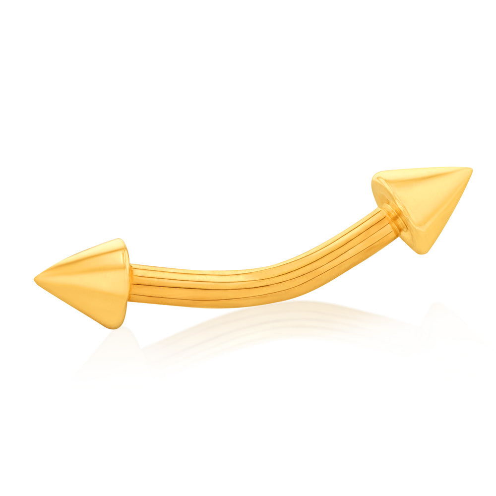 9ct gold eyebrow bar discount