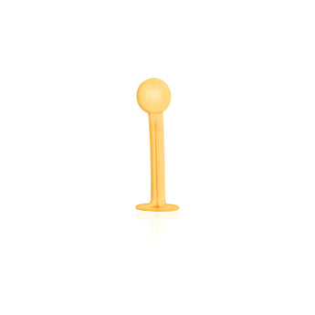 9ct Yellow Gold 3mm Ball Labret Stud