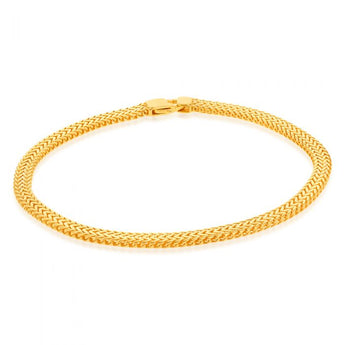 9ct Yellow Gold Fancy 19.10cm Bracelet