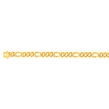 9ct Yellow Gold 1:3 Figaro 19.10cm Bracelet