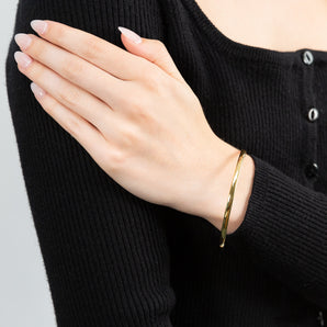 9ct Yellow Gold Comfort 3.8 x 70mm Bangle