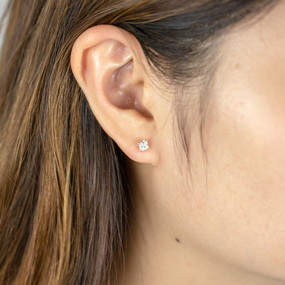 Gold on sale zirconia earrings