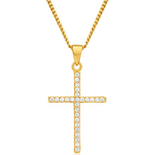 Load image into Gallery viewer, 9ct Dazzling Yellow Gold Cubic Zirconia Pendant