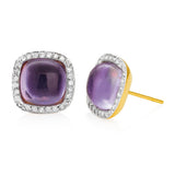 9ct Yellow Gold Diamond Stud Earrings