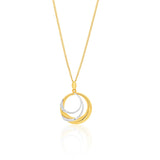 9ct Yellow Gold Magnificent Cubic Zirconia Pendant