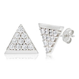 9ct White Gold Wonderful Cubic Zirconia Stud Earrings
