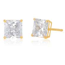 Load image into Gallery viewer, 9ct Yellow Gold Zirconia Studs
