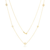 9ct Yellow Gold Mother of Pearl 80cm Fancy Chain