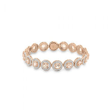 Load image into Gallery viewer, Morganite &amp; Diamond Bracelet in 9ct Rose Gold