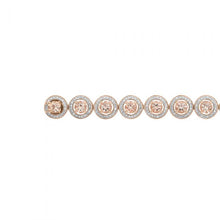 Load image into Gallery viewer, Morganite &amp; Diamond Bracelet in 9ct Rose Gold