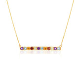 9ct Multistone Necklace