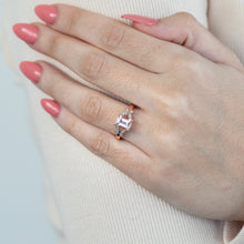 Load image into Gallery viewer, 9ct Rose Gold 1.50ct Morganite and Diamond Ring