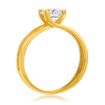 Cubic Zirconia Ring in 9ct Yellow Gold