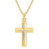9ct Yellow Gold Silver Filled Two Tone Pendant