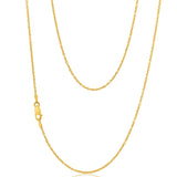 9ct Superb Yellow Gold Silver Filled Belcher Chain