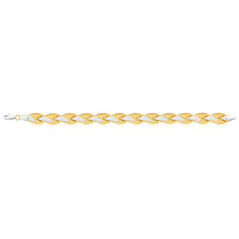 9ct Yellow Gold Silver Filled Lovely Fancy 19cm Bracelet