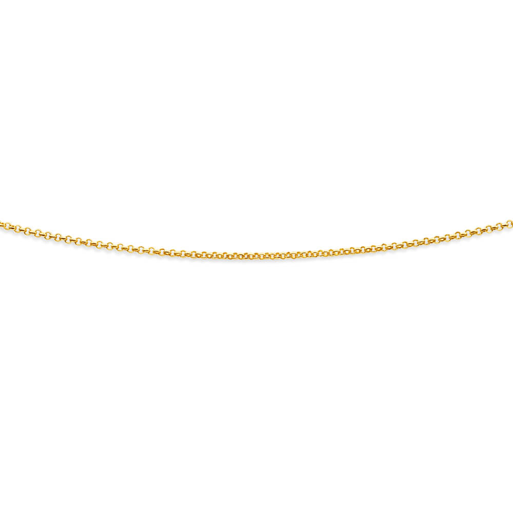 9ct Charming Yellow Gold Silver Filled Belcher Chain
