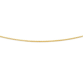 9ct Charming Yellow Gold Silver Filled Belcher Chain