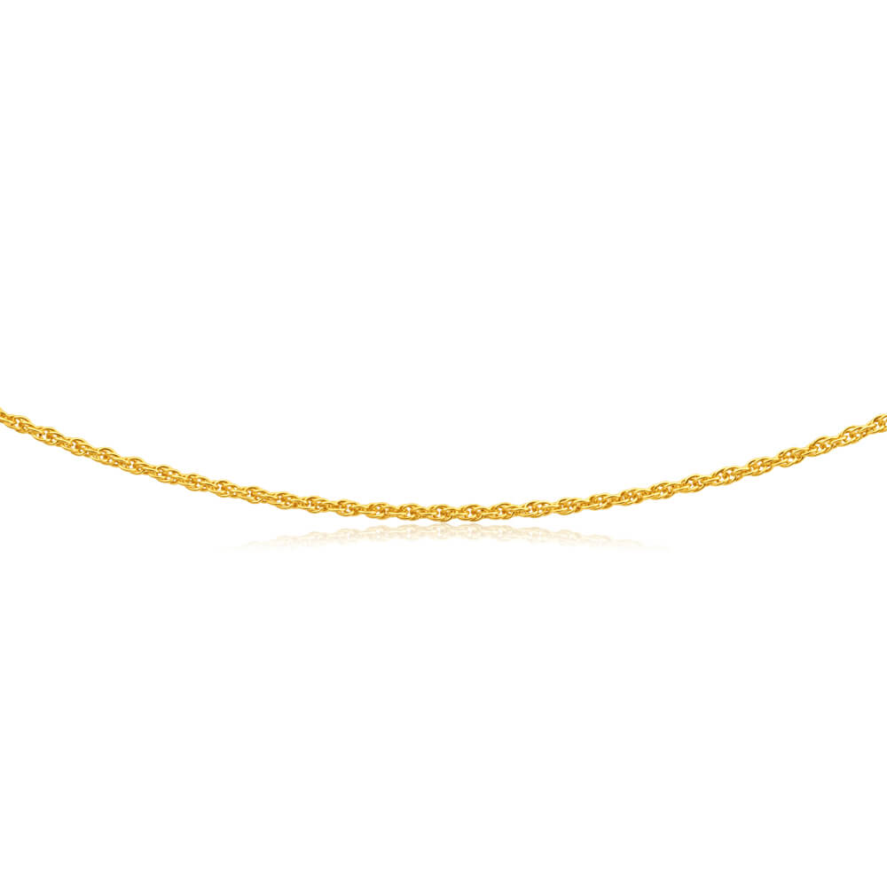 9ct Yellow Gold Silver Filled Rope Chain