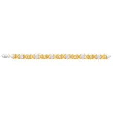 Load image into Gallery viewer, 9ct Yellow Gold Silver Filled 19cm Cute Fancy Bracelet