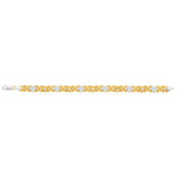 9ct Yellow Gold Silver Filled 19cm Cute Fancy Bracelet