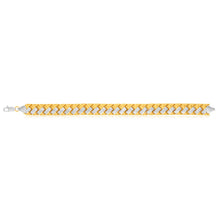 Load image into Gallery viewer, 9ct Yellow Gold Silver Filled 19cm Fancy Bracelet