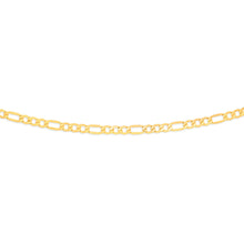 Load image into Gallery viewer, 9ct Yellow Gold Silver Filled 55cm Figaro Chain 150 Gauge