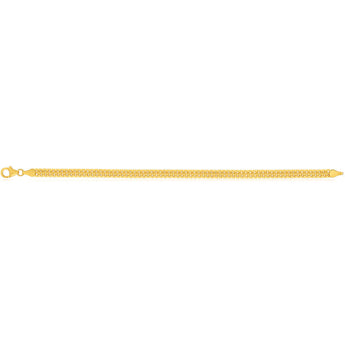 9ct Yellow Gold Silver Filled 19cm Delicate Fancy Bracelet