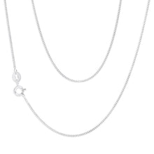 Load image into Gallery viewer, 9ct White Gold Silver Filled 50cm Curb Chain