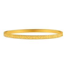 Load image into Gallery viewer, 9ct Yellow Gold Silver Filled Roman Numeral Bangle