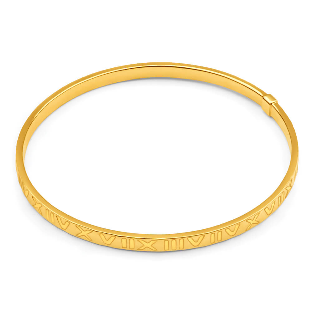 Roman outlet numeral bangle