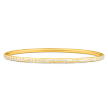 Load image into Gallery viewer, 9ct Yellow Gold Silver Filled 3mm By 65mm Bangle
